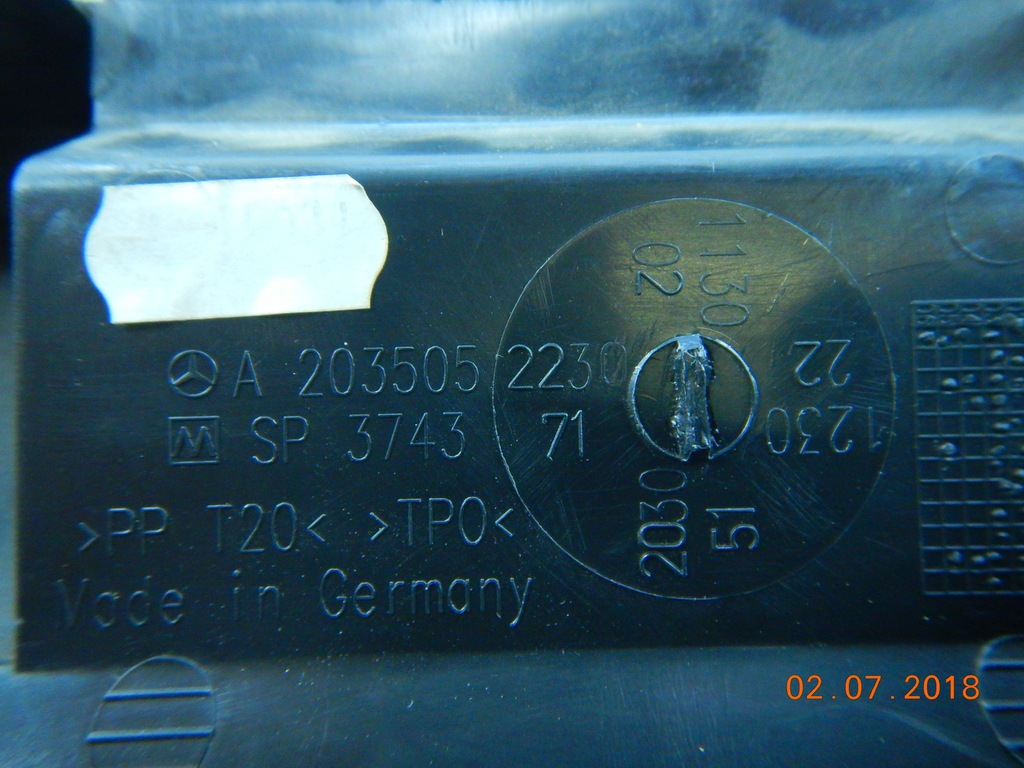 Kierownica Powietrza Mercedes W203 Oryginal Nowa 7437059484 Oficjalne Archiwum Allegro