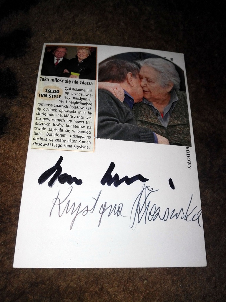 Ś.P. ROMAN KŁOSOWSKI I Ś.P. KRYSTYNA KŁOSOWSKA