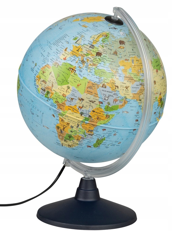 Globus dla dzieci podświetlany Idena 30 cm