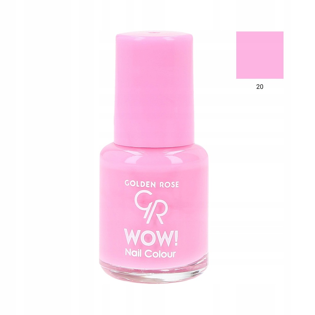 GOLDEN ROSE LAKIER DO PAZNOKCI WOW! KOLOR 20 6 ML
