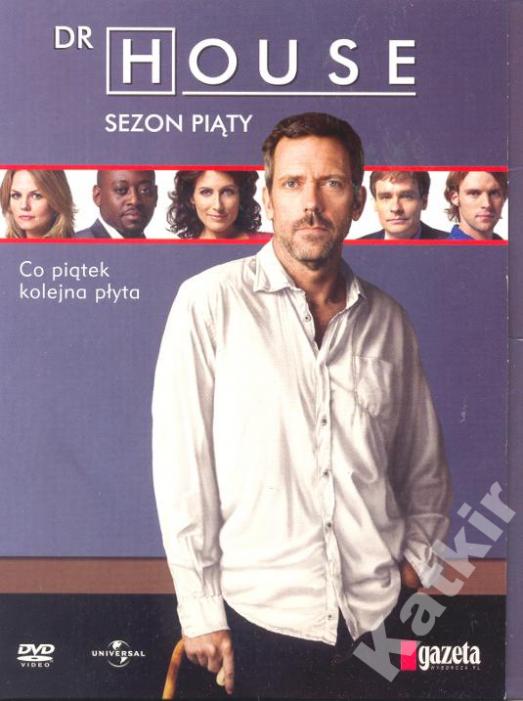 Dr House. Sezon 5. Odcinki 1-24. Komplet 8 x DVD.