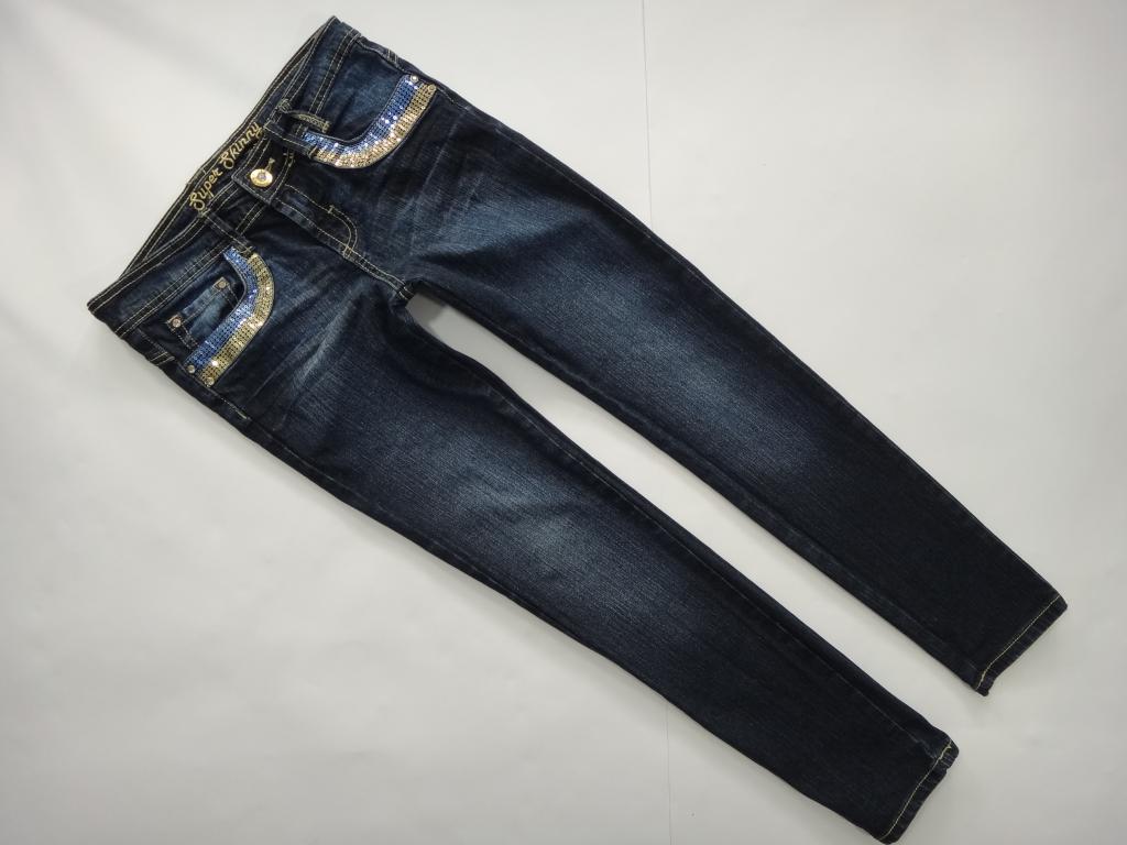 SUPER SKINNY_Spodnie damskie jeansowe rurki_ M 38