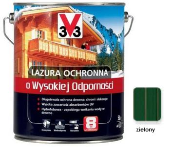 TARTI V33 LAZURA OCHRONNA ZIELONY BASKIJSKI 5L
