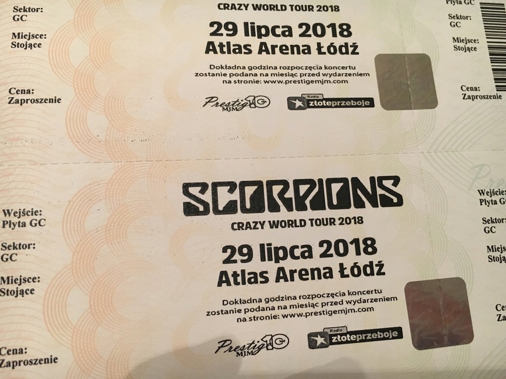 KONCERT SCORPIONS BILETY ŁÓDŹ GOLDEN CIRCLE