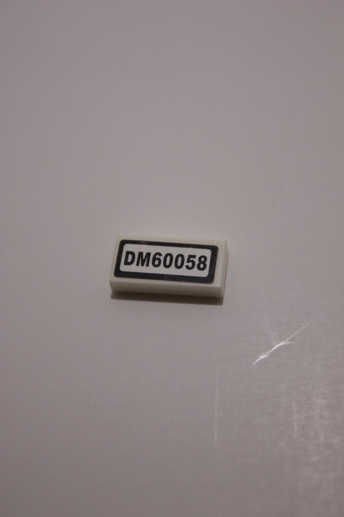 LEGO klocek z nadrukiem/rejestracja - DM 60058
