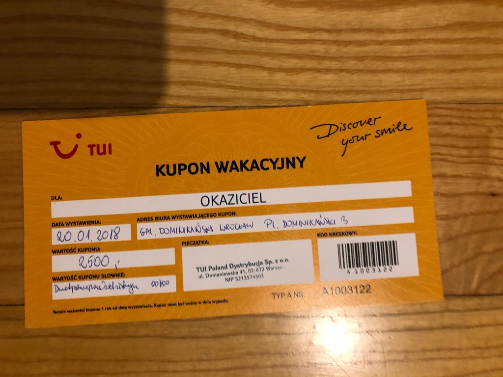 Voucher - TUI