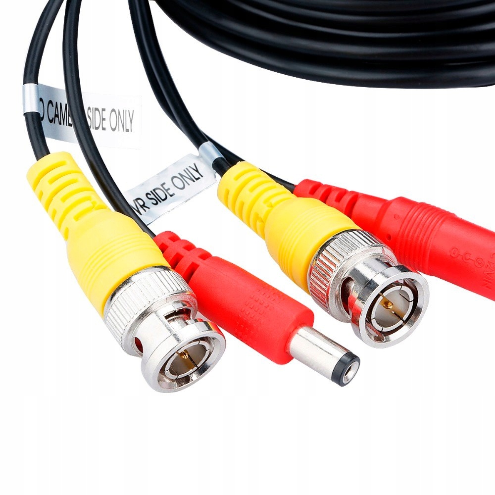 Kabel CCTV 50m BNC z zasilaniem DC - Wrocław