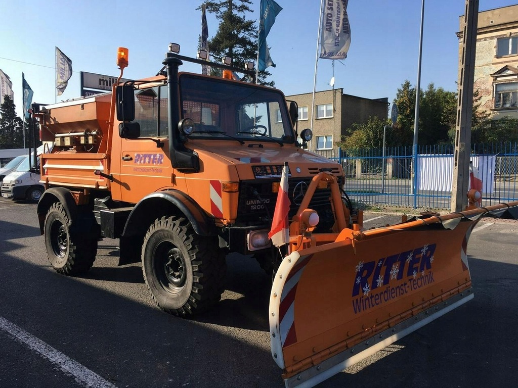 Unimog 427/10 Odśnieżarka piaskarka wywrotka 4X4