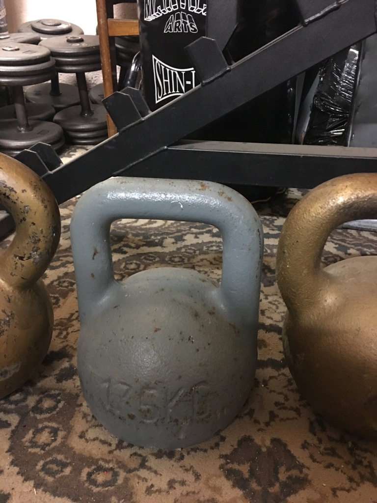 Kettlebell Polsport 1 x 17,5kg żeliwo