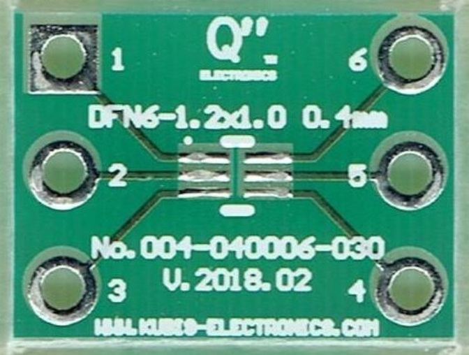DFN6-1.2x1.0 0.40mm na DIP6 0.3 cala.