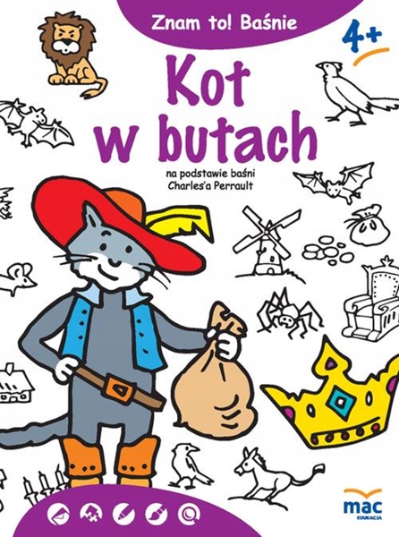 Kot w Butach Seria Znam to! Kolorowanka Łamigłówki