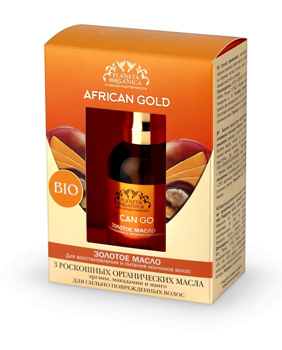 African Gold ZŁOTY OLEJ do włosów Planeta Organica