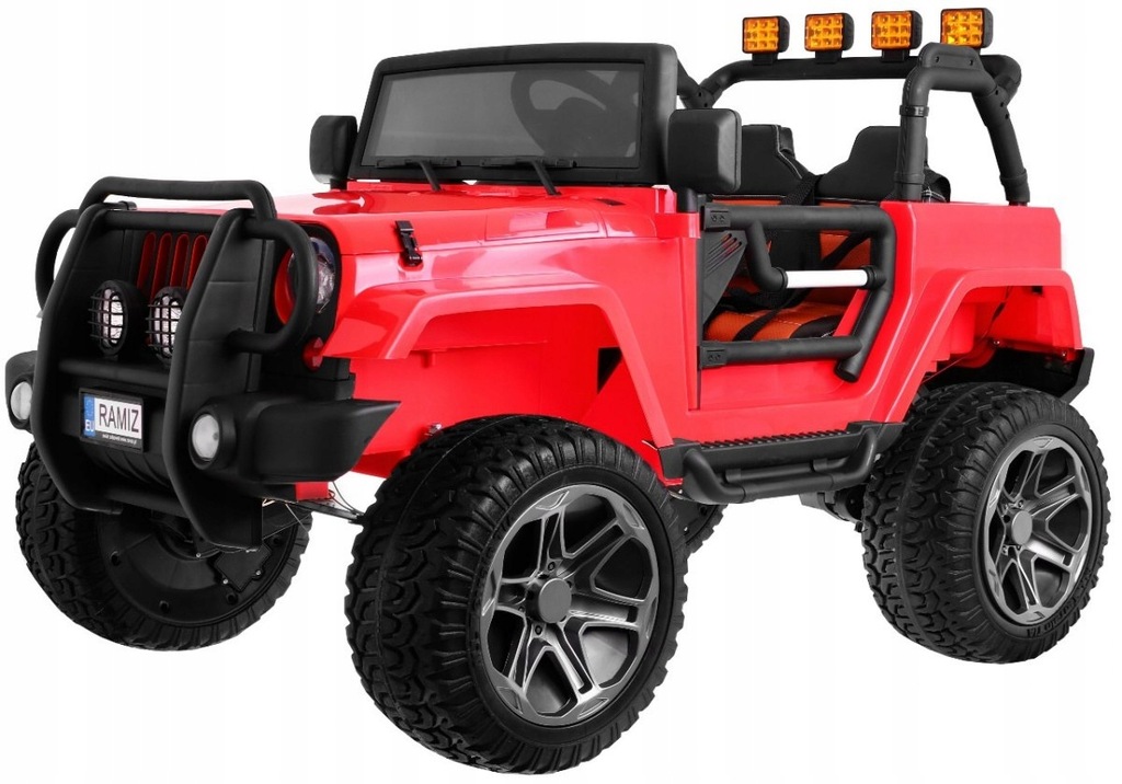 Auto Monster Jeep 4x45W!!! + rejestracja czerwony