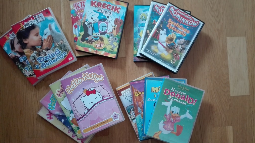 MEGA ZESTAW BAJEK FILMÓW DVD DLA DZIECI 33 SZT