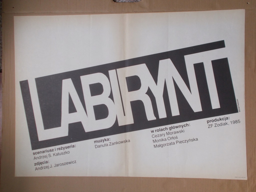 Plakat filmowy Labirynt