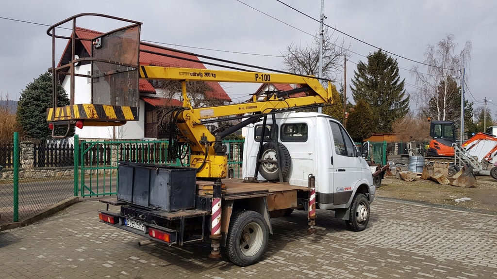 Pondnośnik koszowy 4x4 Bumar P100 - 3,5t Gaz Gazel
