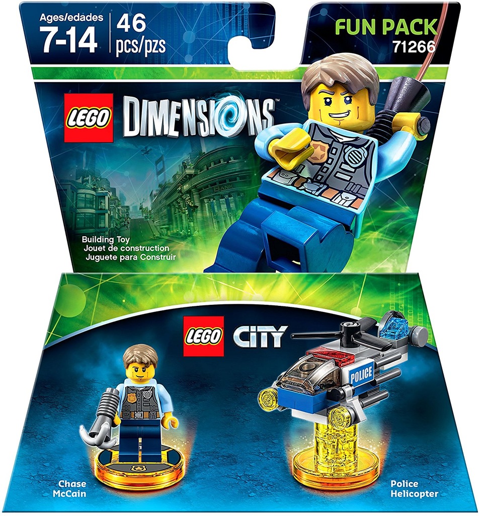 LEGO DIMENSIONS FUN PACK 71266 CITY CHASE MCCAIN - 6843063760 ...