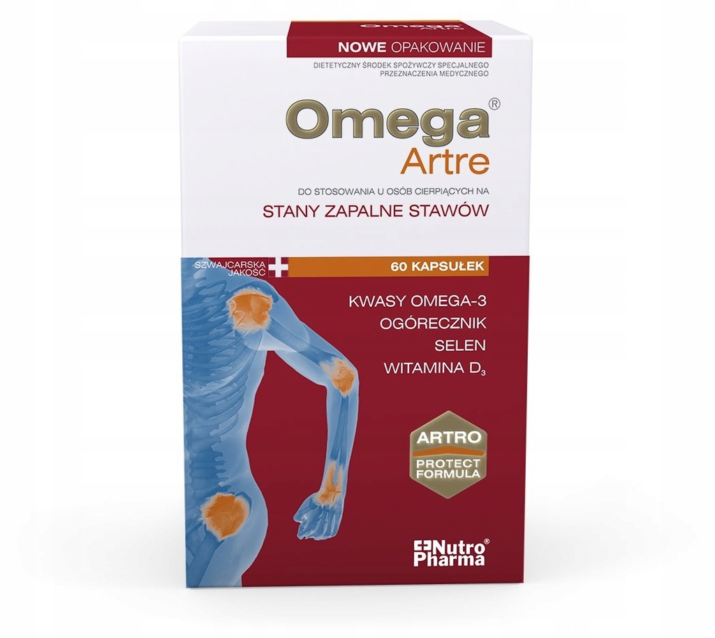 Omega Artre 60 kapsułek na STAWY EPA DHA