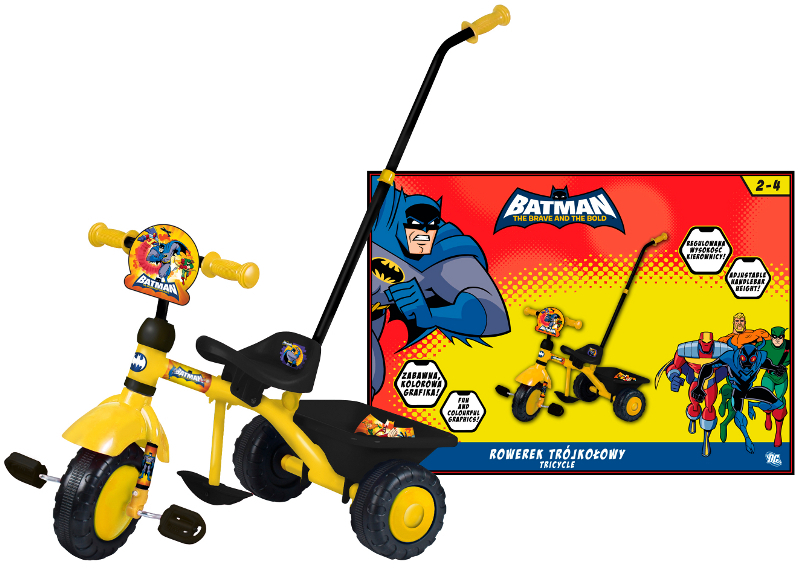 BATMAN rower rowerek TRÓJKOŁOWY do pchania PROMO !