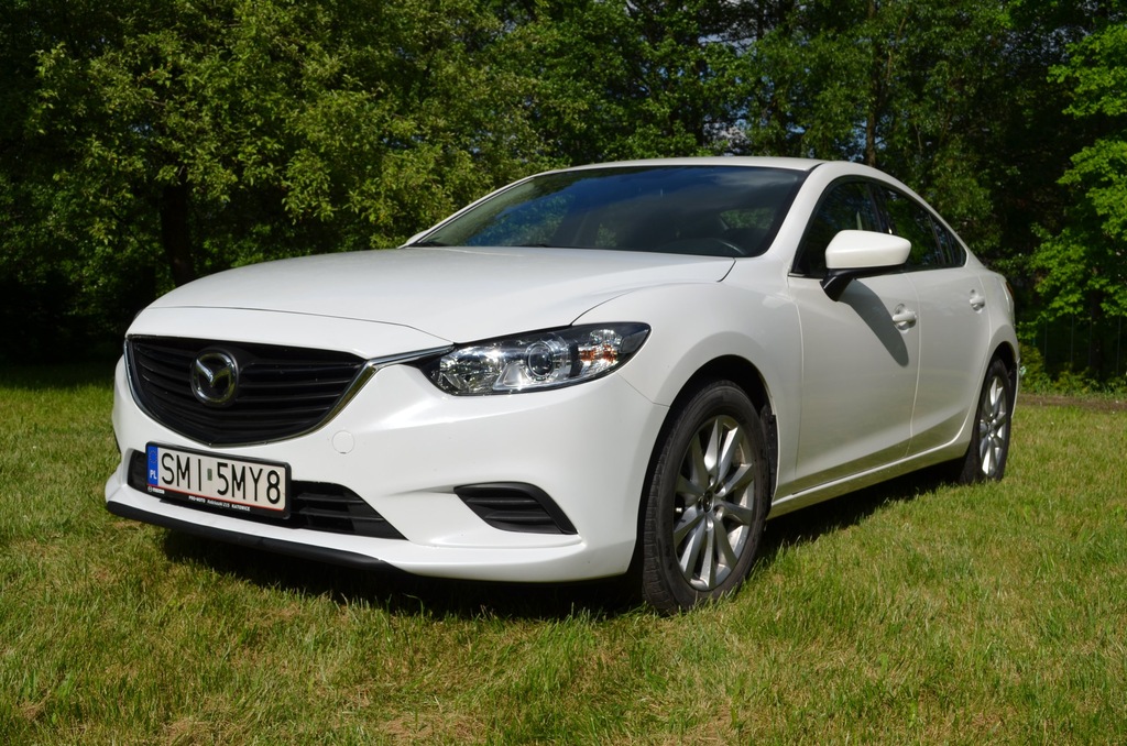 Mazda 6 piękna biała - perła r. 2014