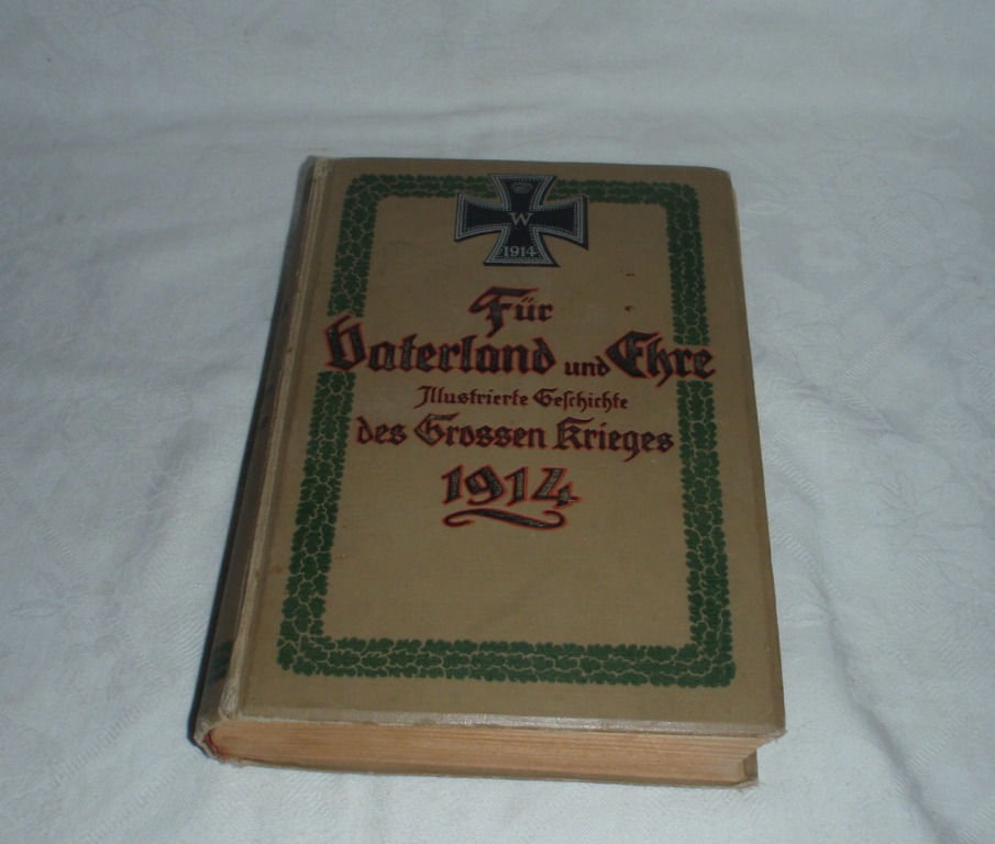 Oryginalna książka Vaterland 1914r. Ilustracje