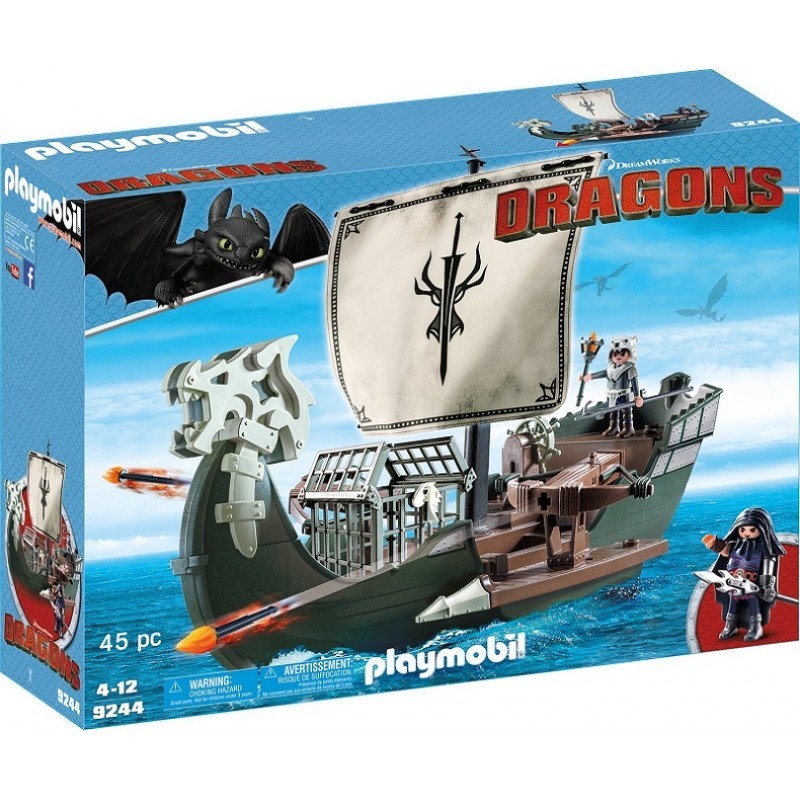 PLAYMOBIL 9244 Dragons Jak Wytresować Smoka STATEK