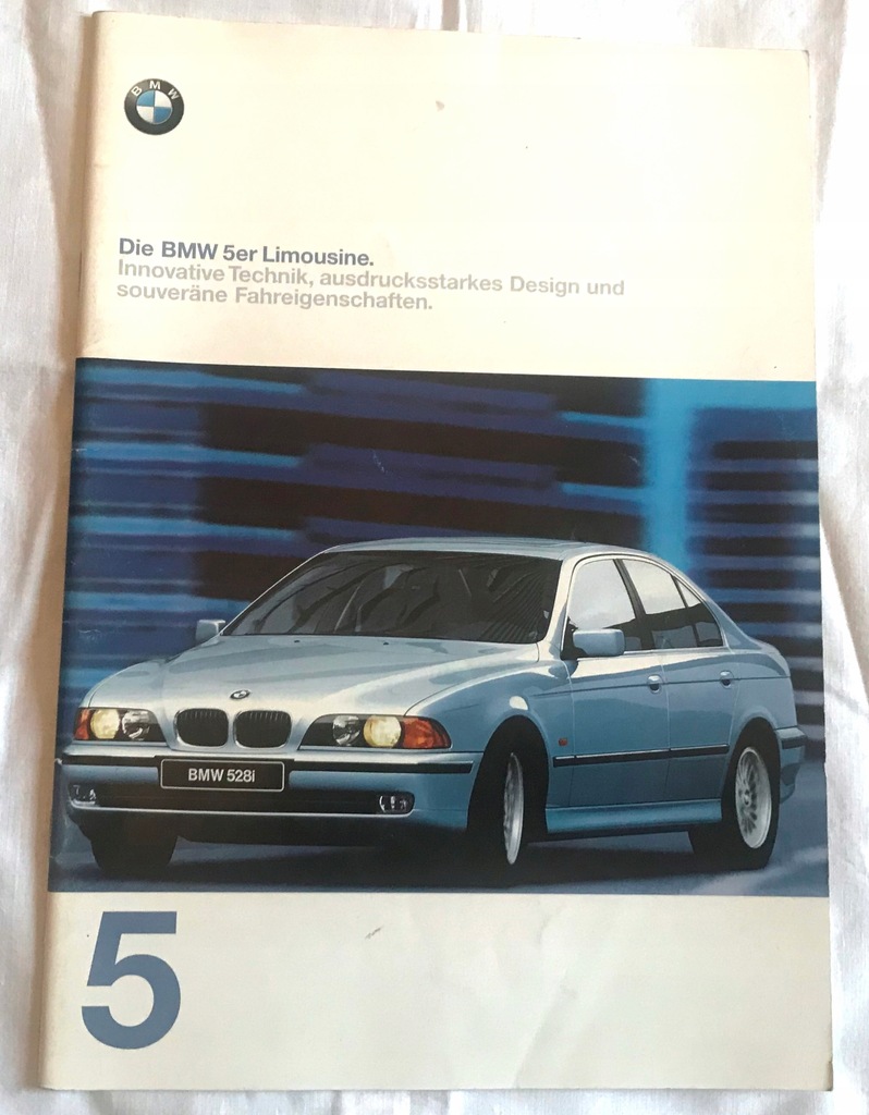 BMW E39 LIMOUSINE PROSPEKT KATALOG BROSZURA
