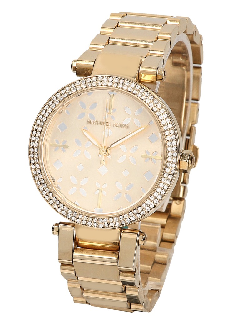 Zegarek damski Michael Kors złoty kryształki 50M