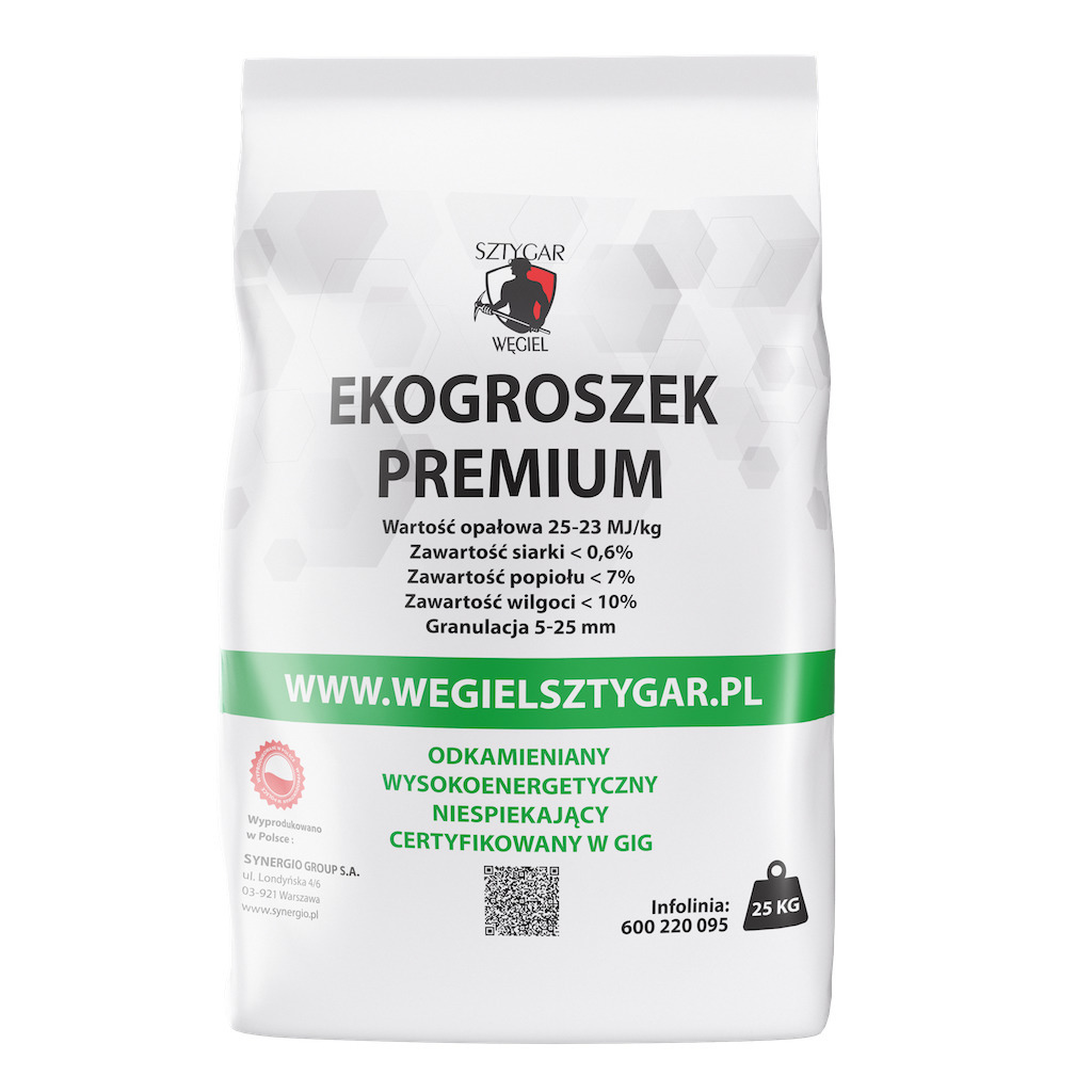 1 tona Ekogroszek Premium Sztygar OD PRODUCENTA!