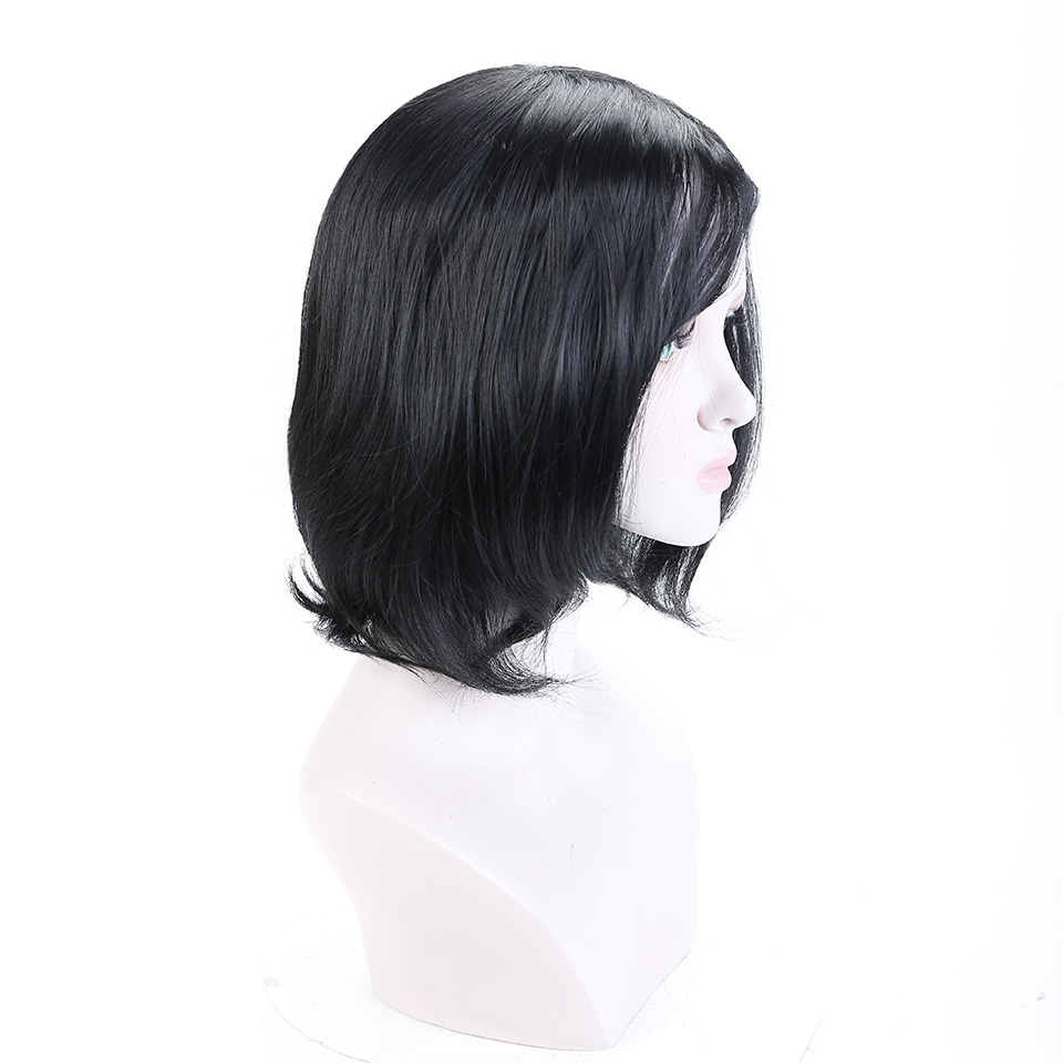 022 PERUKA CZARNE WŁOSY DO RAMION JAK NATURALNE