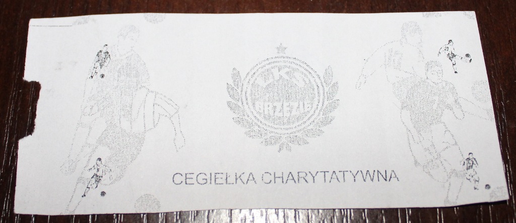 Bilet cegiełka LKS Brzezie Racibórz