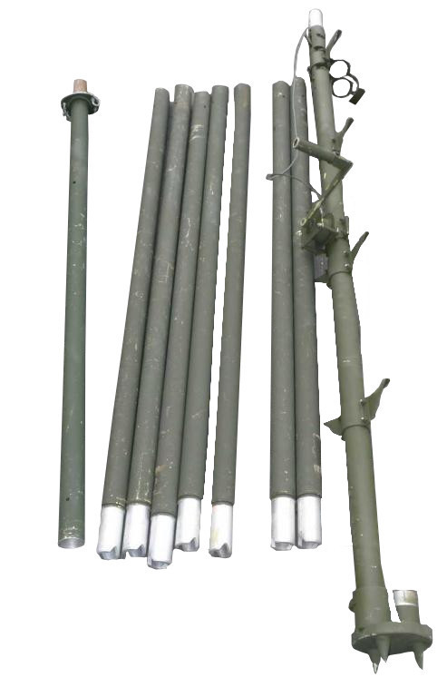 Polowy aluminiowy lekki maszt antenowy 12m