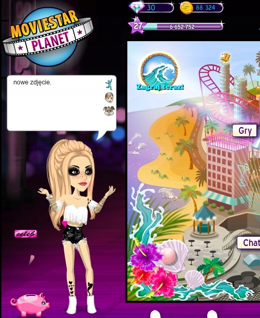 KONTO MOVIESTARPLANET 90.000 STARCOINS MSP VIP