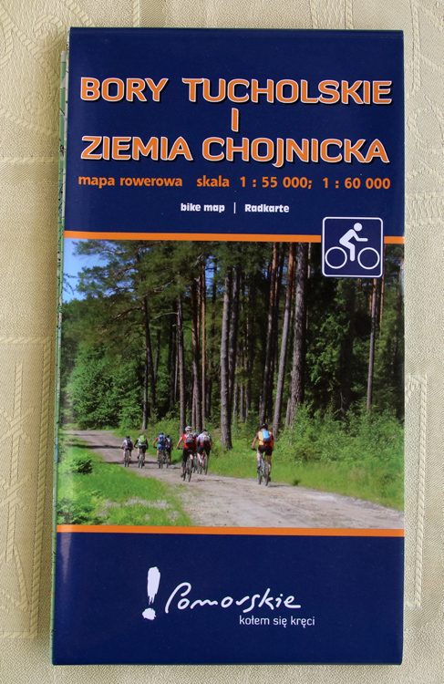 MAPA ROWEROWA POMORSKIE BORY TUCHOLSKIE CHOJNICE