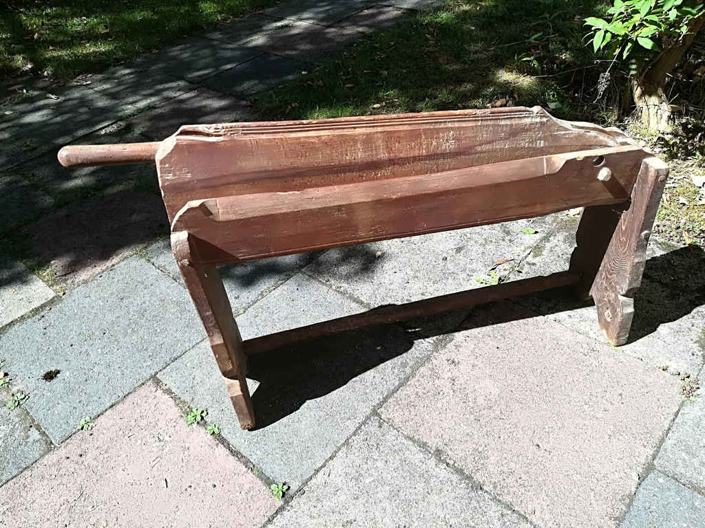 Stara międlica do lnu UNIKAT