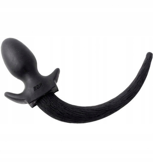 BON4 Dog tail buttplug L
