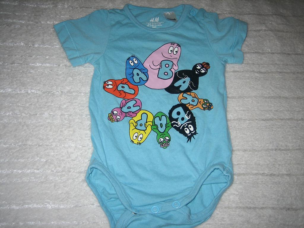 H&M body z barbapapa 62-68cm
