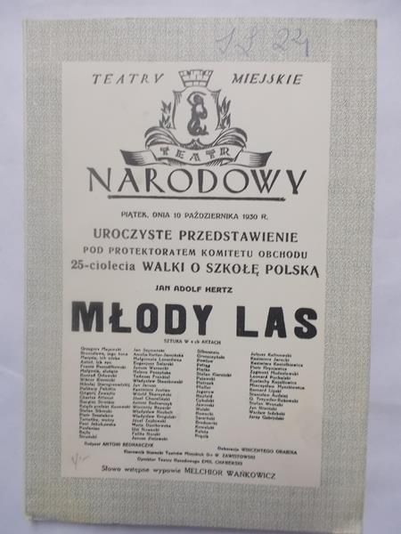 Hertz Jan Adolf - Młody las, 1930 r.