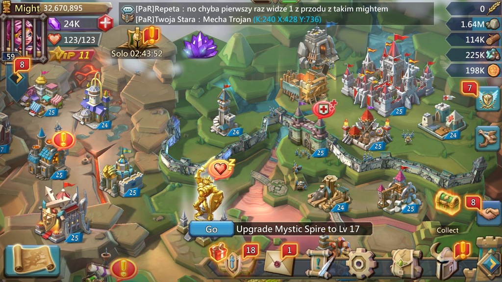 Konto - Lords Mobile 30+miliona might**