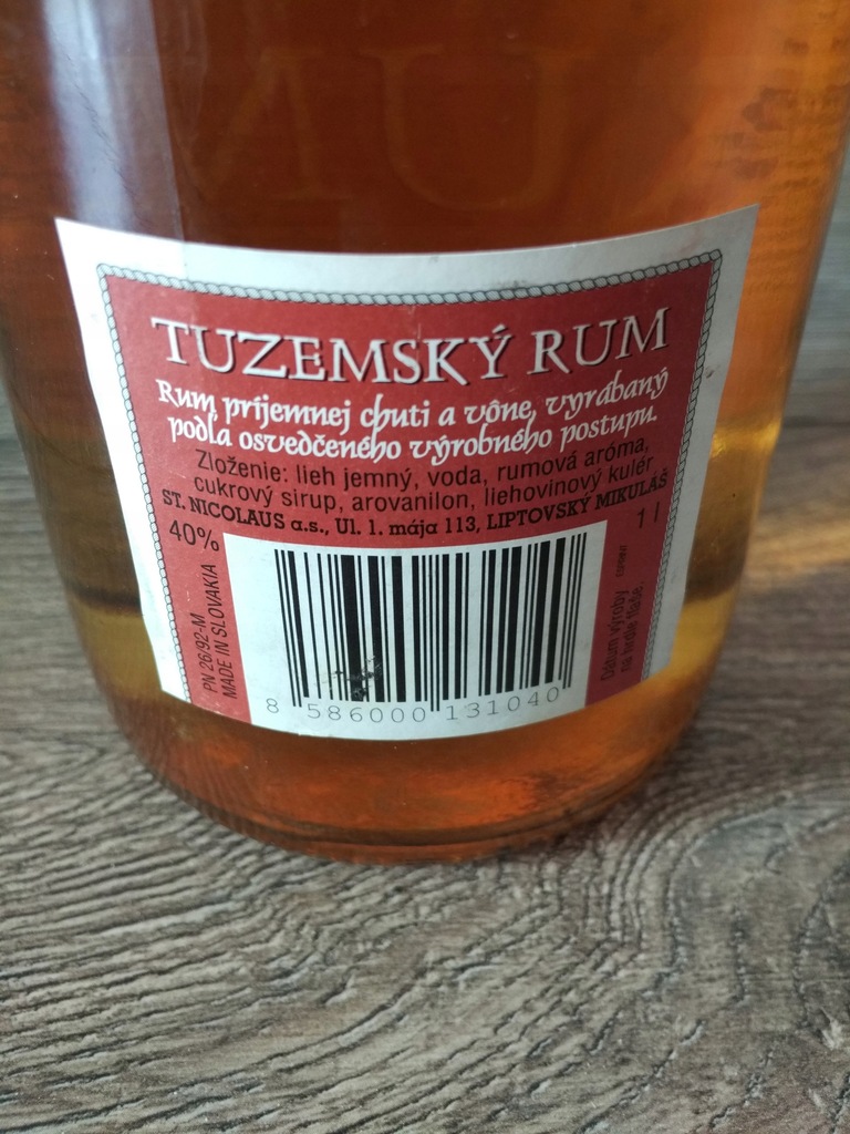 Rum tuzemsky 24 letni