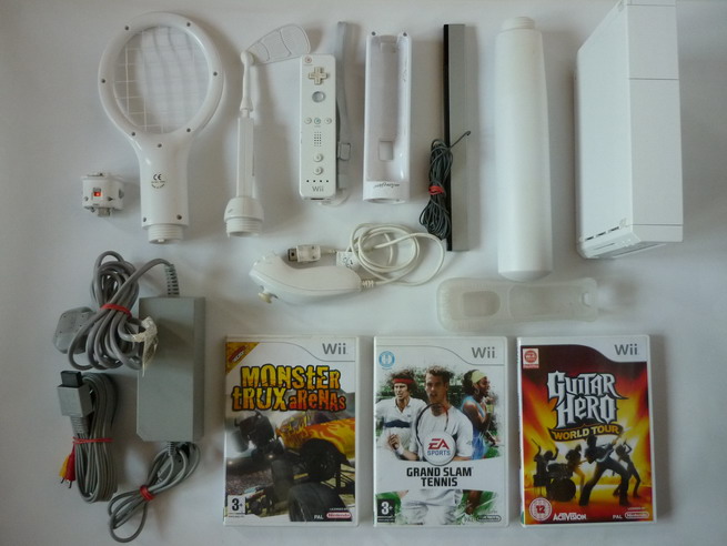 Konsola Nintendo Wii + gry +Wii Motion +Wii Sports