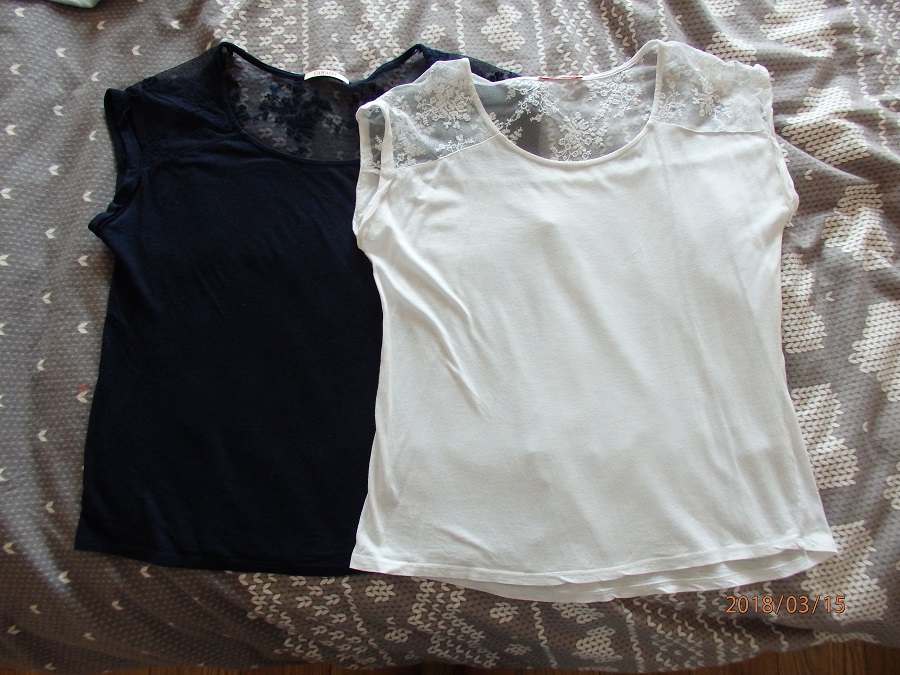 Bluzeczki z  r. L  t-shirt Camaieu - 2 szt.