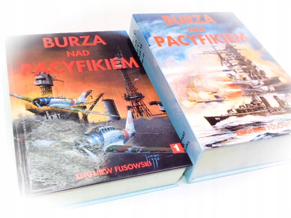 ZBIGNIEW FLISOWSKI BURZA NAD PACYFIKIEM 2 TOMY __!