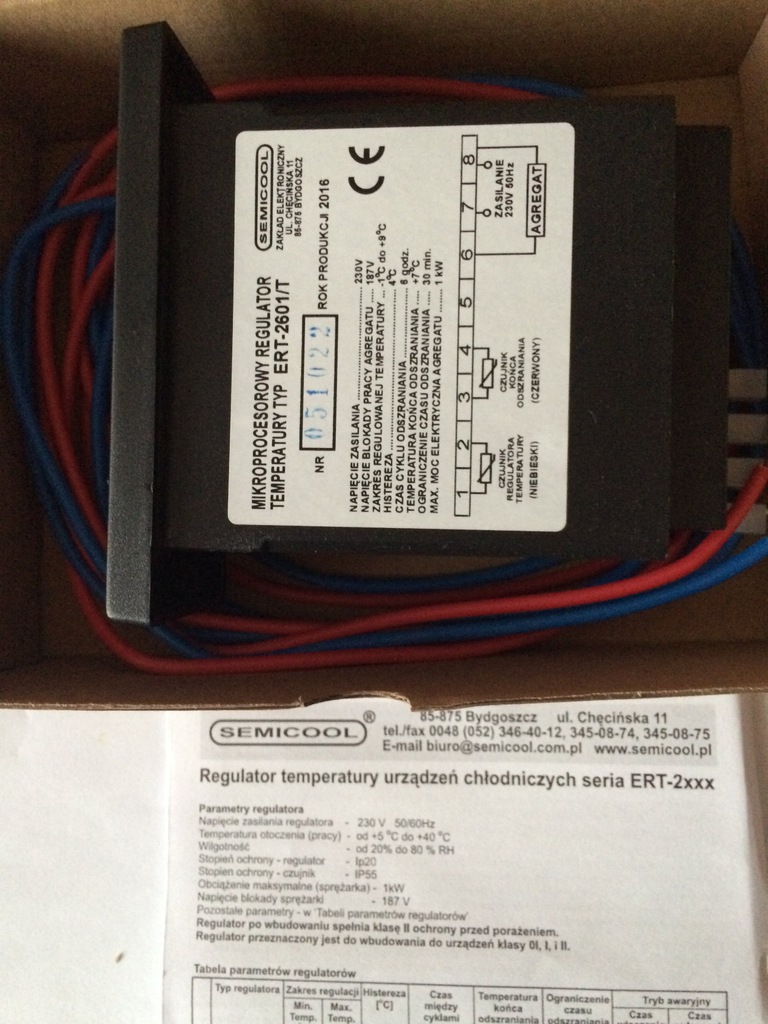 Sterownik regulator semicool szaf lad chłodniczych
