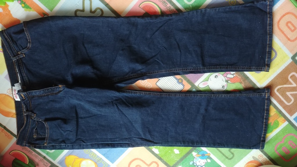 Spodnie damskie jeans BON PRIX 44 dla niskich