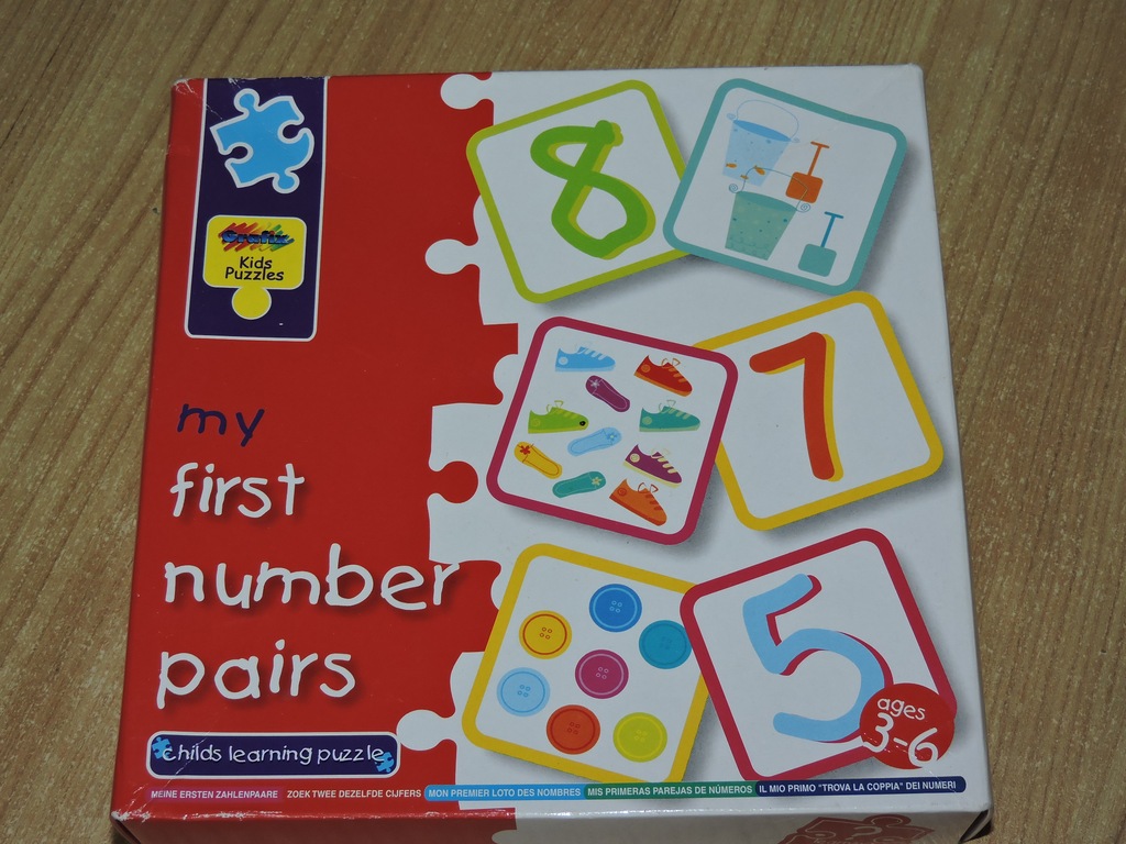 Gra NUMBER MATCH edukacyjna DOPASUJ CYFRY DO OBRAZ
