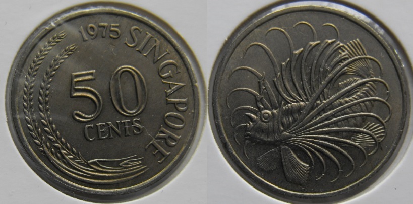 Singapur 50 cents 1975 r. KM#5