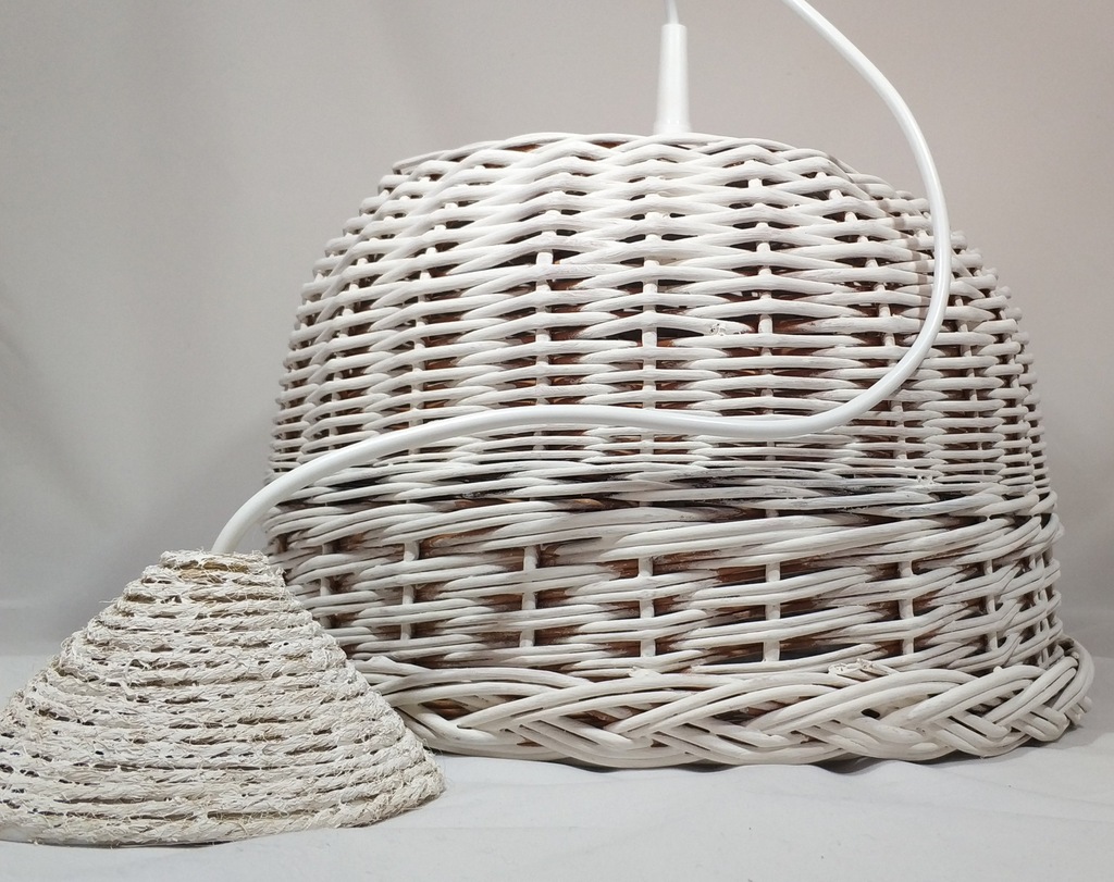 lampa wisząca wiklinowa