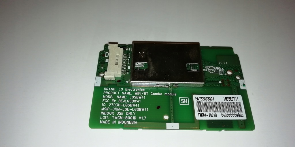 MODUŁ WIFI+BLUETOOTH LG 42LF652V LGSBW41