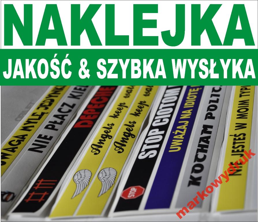 REKLAMA NA RAMKI POD TABLICE Z NAPISEM -JAKOŚĆ